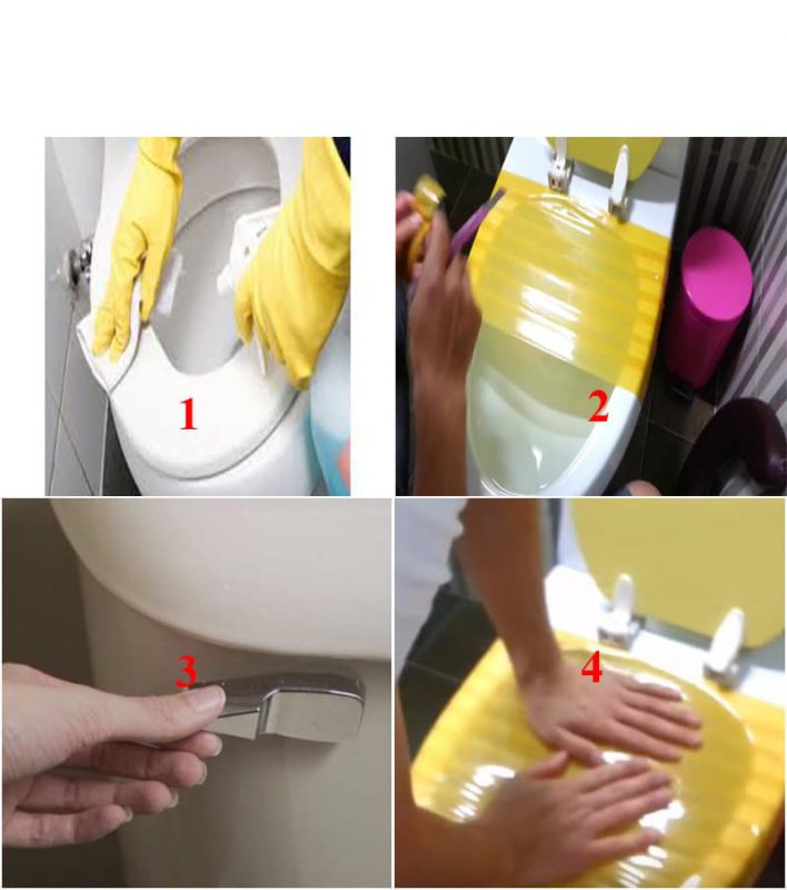 thông bồn cầu bằng băng dính