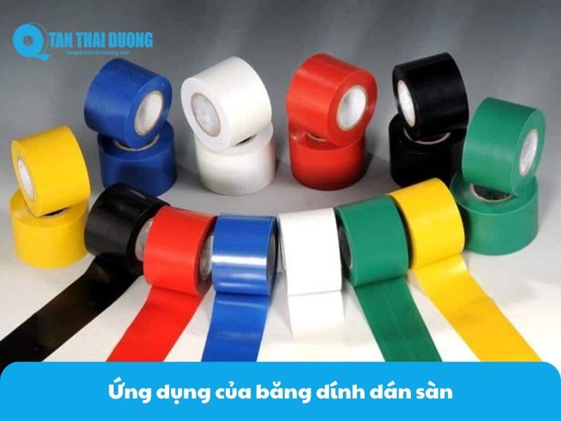 ứng dụng băng dính dán sàn